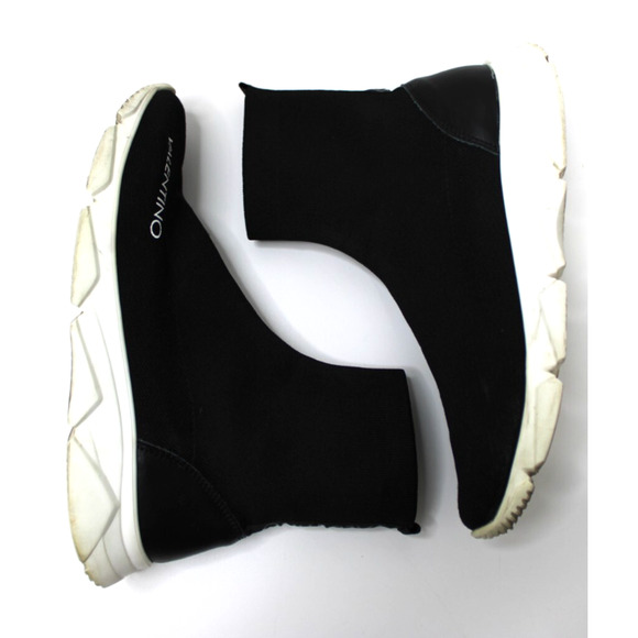 Valentino Shoes Women's Size 8 Slip On Stretch Sock Sneakers Black - Picture 11 of 15